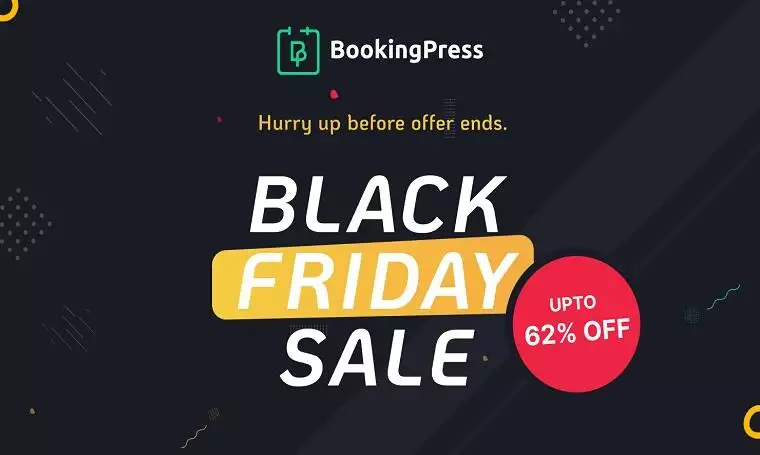 Best WordPress Black Friday & Cyber Monday Deals in 2024 6 BookingPress - WordPress Black Friday Deal