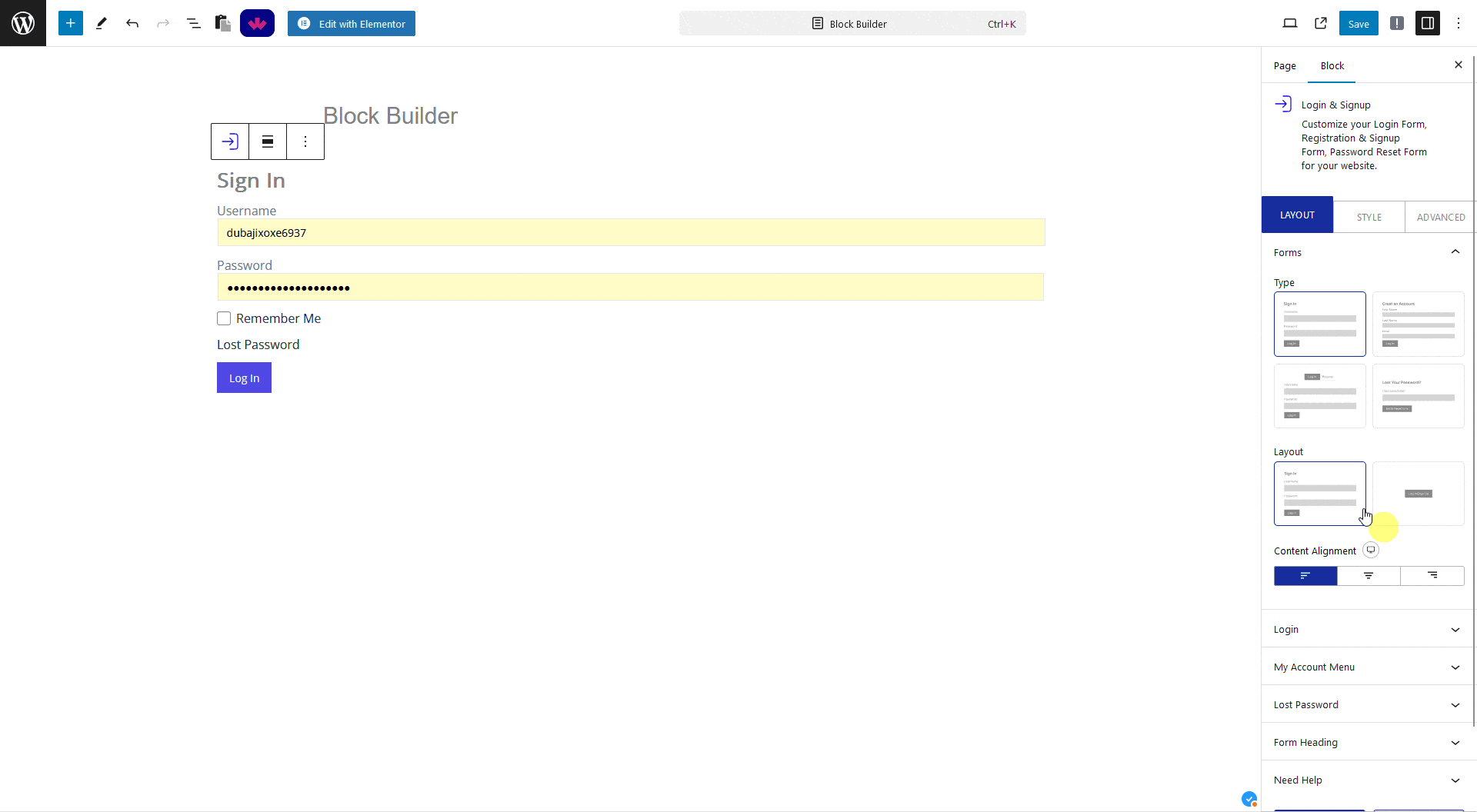 How to Add a Login and Registration From in WordPress? 3 login signup login layout 3