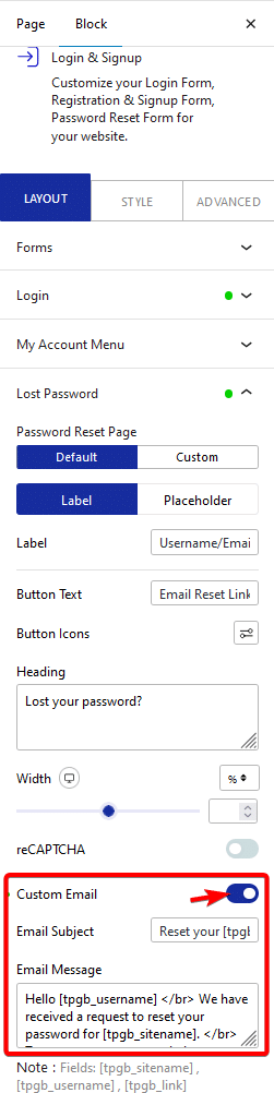 How to Make Custom Password Reset Email in WordPress Login Form? 2 login signup login password reset email 1