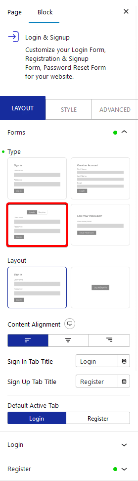 How to Add a Login and Registration From in WordPress? 17 login signup login register type 2