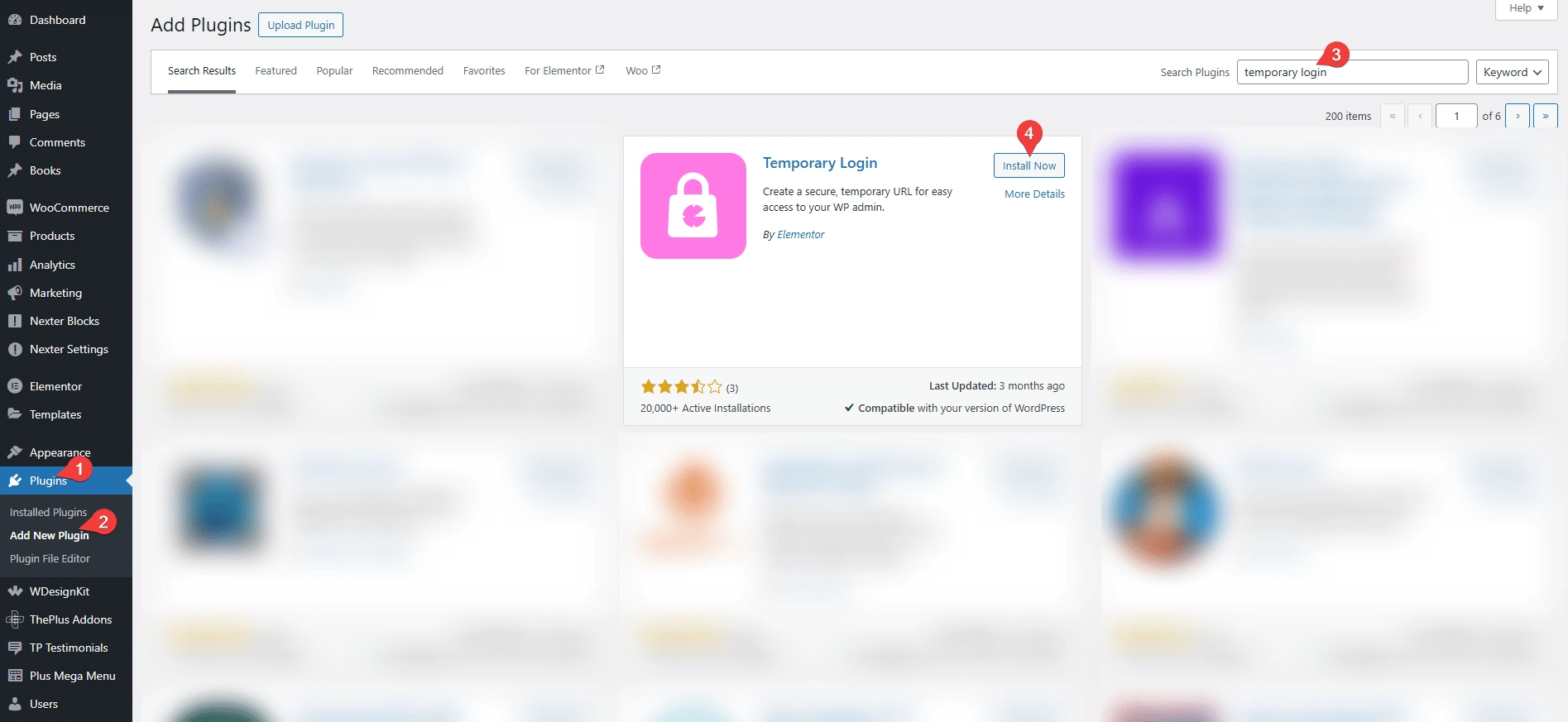 How to Share Login Access with Helpdesk Team 1 nexter blocks temporary login install