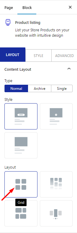 How to Show WooCommerce Products in Grid Layout in WordPress? 1 product listing content layout grid