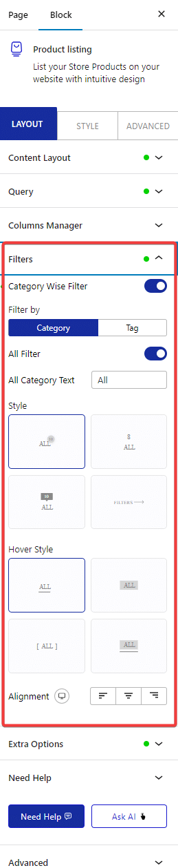 How to Show WooCommerce Product Listing in WordPress? 5 product listing filters 1