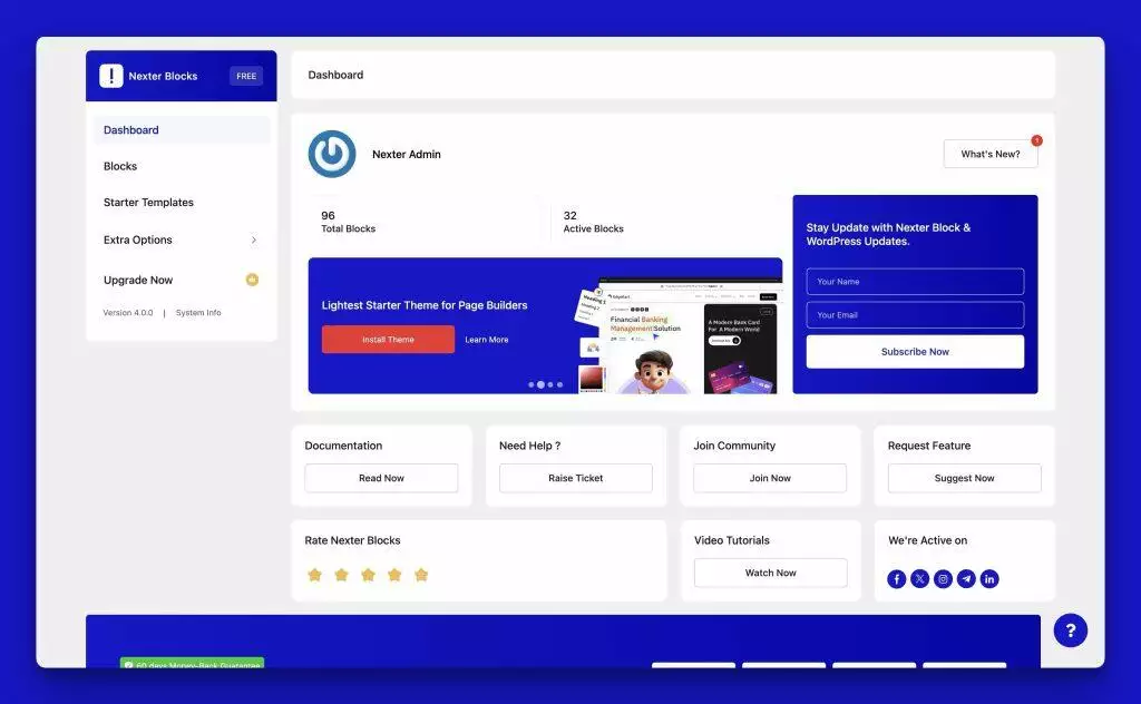 Introducing the All-New Nexter Experience: A Unified Solution for WordPress Website Building - formerly The Plus Blocks for Gutenberg 5 Nexter Theme and Nexter Blocks 1