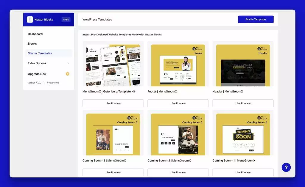 Introducing the All-New Nexter Experience: A Unified Solution for WordPress Website Building - formerly The Plus Blocks for Gutenberg 6 Nexter WordPress Templates