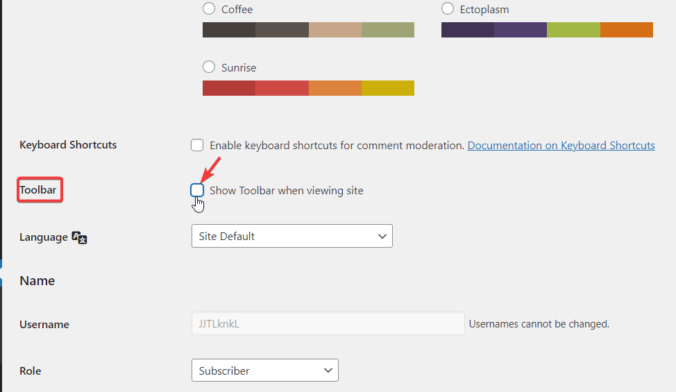 How to Disable WordPress Admin Bar for All Users Except Administrators 10 Show Toolbar when viewing the site