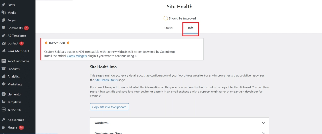 How to Increase WordPress Memory Limit (5+ Easy Methods) 1 WordPress site health tool