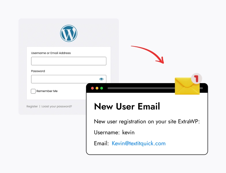 login email notification