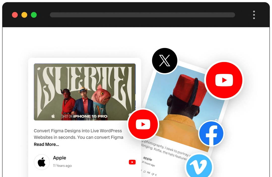 Multi Social Feed