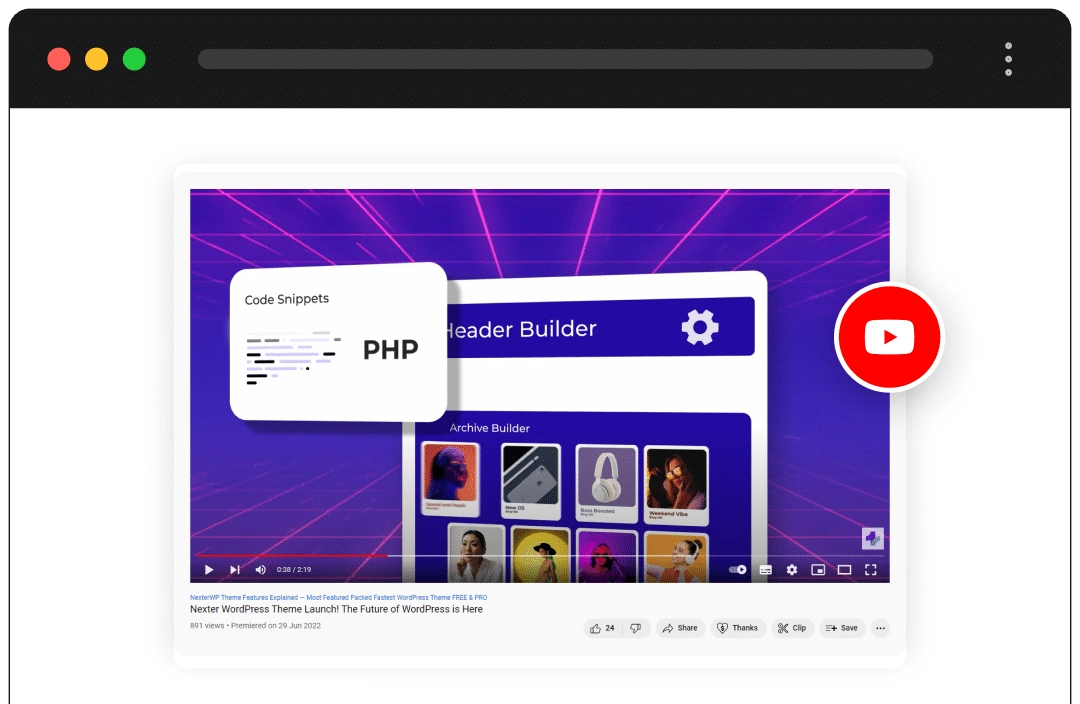 YouTube Video Embed