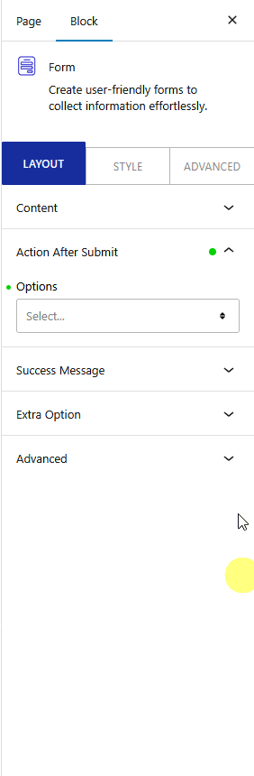 form action after submit auto respond email