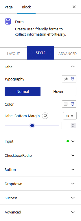 form style