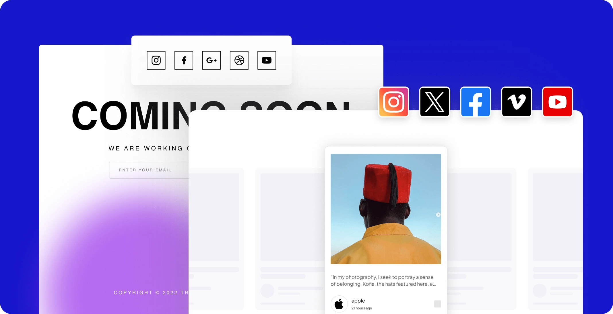 coming social feed