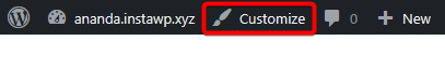 wp admin bar customize