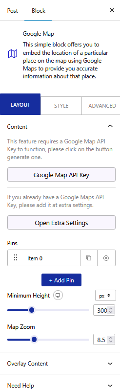 google map layout image