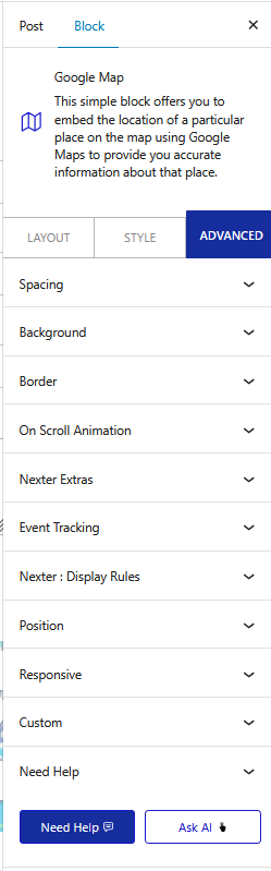google map on scroll animation image