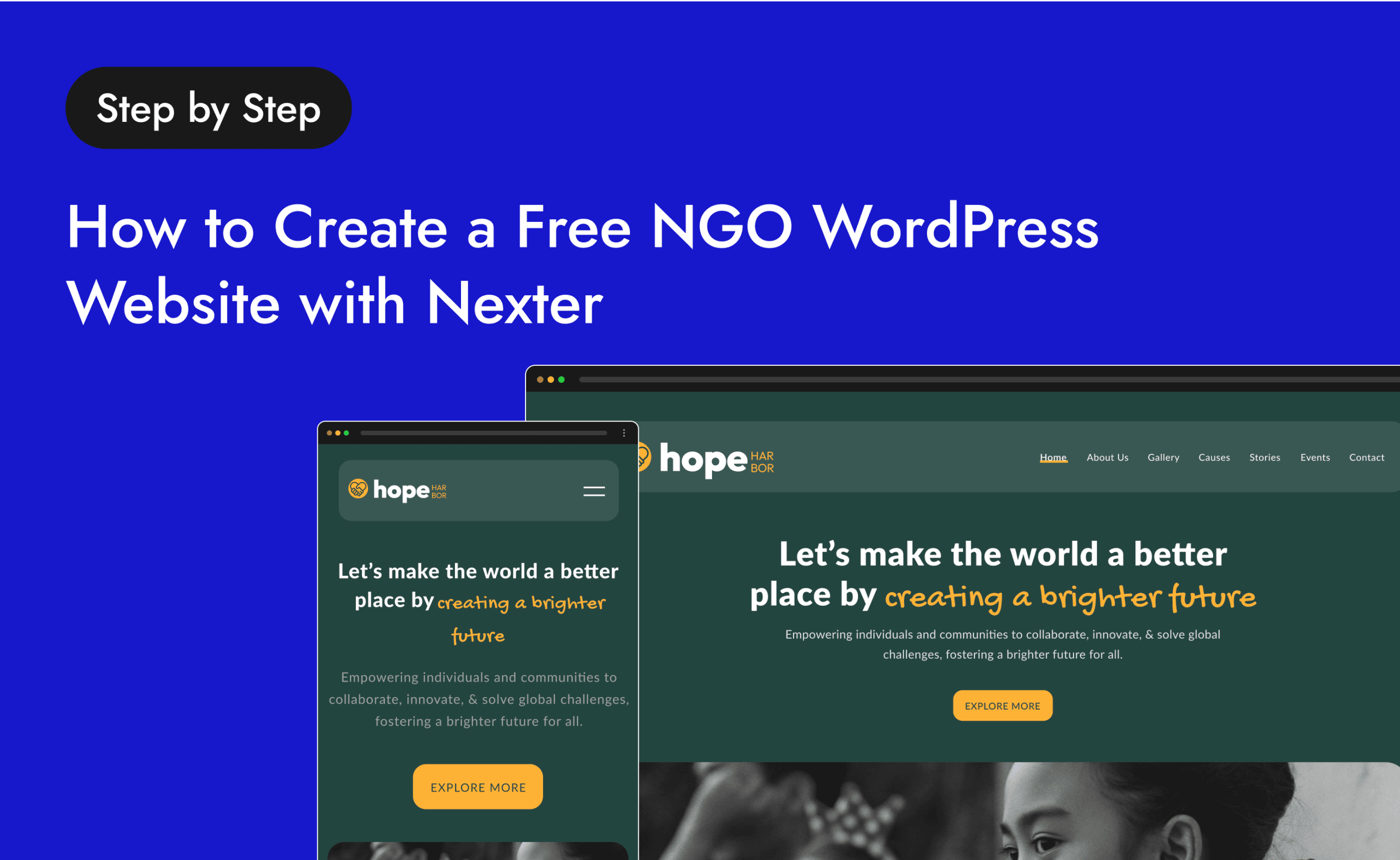 How to Create a Free NGO WordPress Website with Nexter